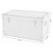 Vintiquewise Distressed Wooden Vintage Industrial Style Decorative Trunk with Lockable Latch QI003451 - alternate 2